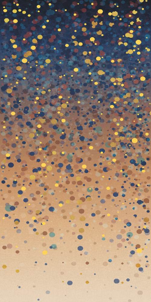 Gemusterte Dekor-Grossformatplatte ABK Wide&Style Confetti Blue B, 160x320 cm, 6 mm, matt