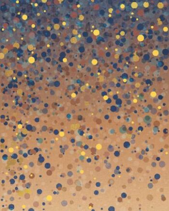 Gemusterte Dekor-Grossformatplatte ABK Wide&Style Confetti Blue A, 120x280 cm, 6 mm, matt