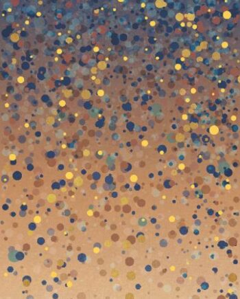Gemusterte Dekor-Grossformatplatte ABK Wide&Style Confetti Blue B, 120x280 cm, 6 mm, matt