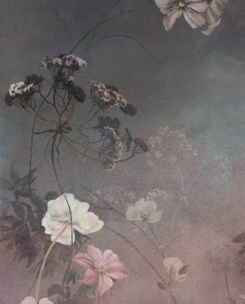 Gemusterte Dekor-Grossformatplatte ABK Wide&Style Country Flowers Pink A, 120x280 cm, 6 mm, matt