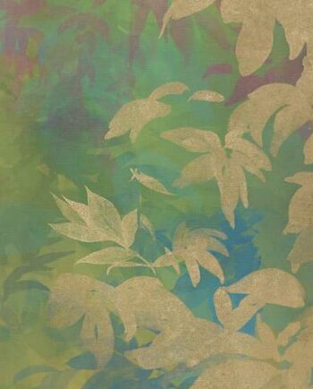 Gemusterte Dekorfliese ABK Wide&Style Foliage Yellow B, 120x240 cm (4 x 60x120 cm), 8,5 mm, matt