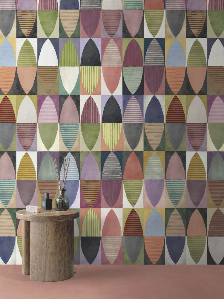 Gemusterte Dekorfliese ABK Wide&Style Africa, 120x240 cm (4 x 60x120 cm), 8,5 mm, matt