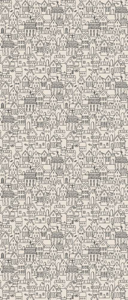 Gemusterte Dekor-Grossformatplatte ABK Wide&Style Paint the house, 120x280 cm, 6 mm, matt