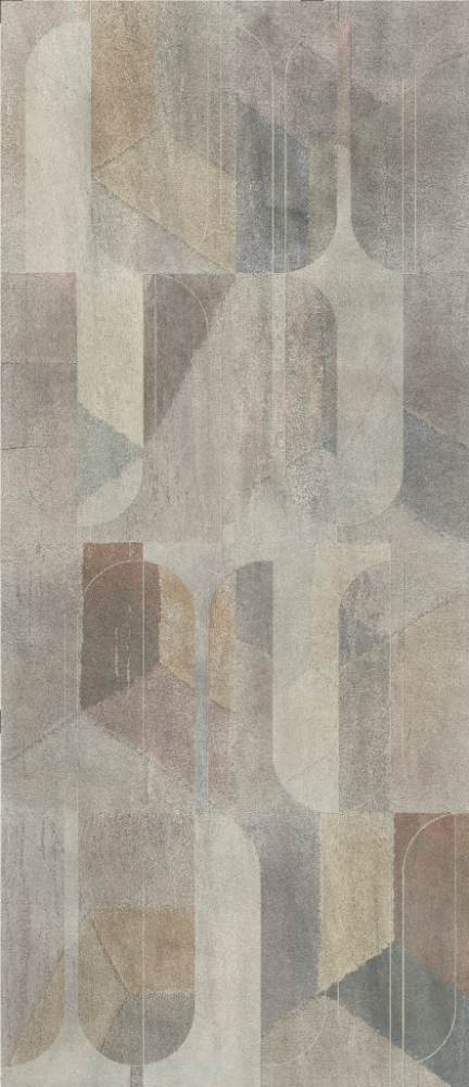 Gemusterte Dekor-Grossformatplatte ABK Wide&Style Shapes, 120x280 cm, 6 mm, matt