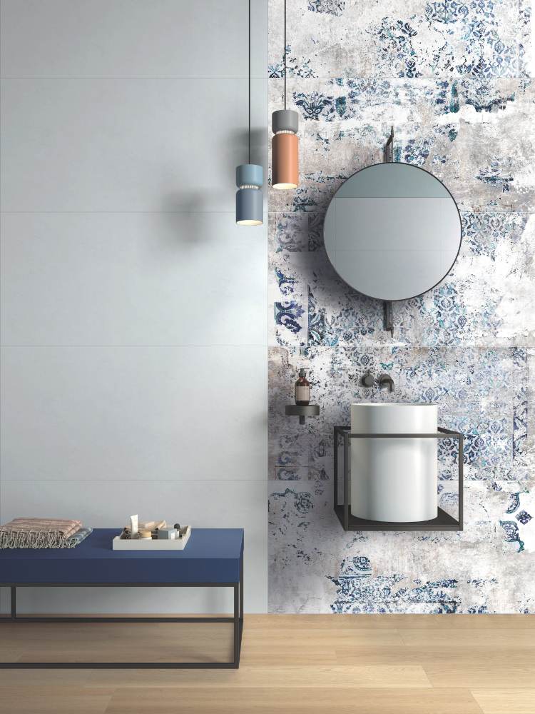Gemusterte Dekorfliese ABK Wide&Style Fresco, 60x120 cm, 6 mm, matt