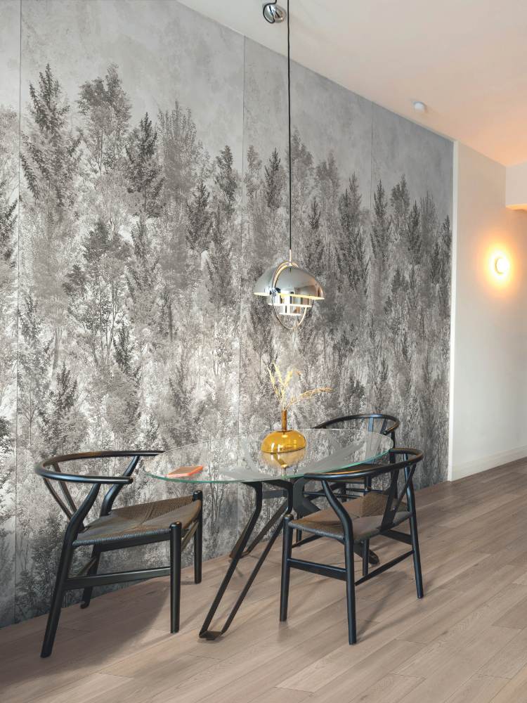 Gemusterte Dekor-Grossformatplatte ABK Wide&Style Landscape, 120x280 cm, 6 mm, matt