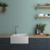 Ühevärviline keraamiline seinaplaat Dune Flat Anise Green Matt – interjöör Ühevärviline keraamiline seinaplaat Dune Flat Anise Green Matt – interjöör