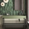 Kolmeosalise reljeefiga portselanplaat Dune Terraluz Verde – interjöör Bodenfliese aus Feinsteinzeug mit dreiteiligem Relief Dune Terraluz Verde, 14,7x14,7 cm, 8 mm, Grün – 3