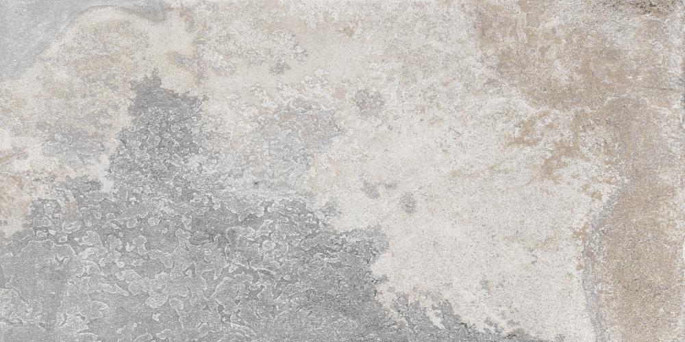 Bodenfliese aus Feinsteinzeug in Schieferoptik Dune Ardesia Chiara, 60x120 cm, 9 mm, helles Quarzitgrau, R11