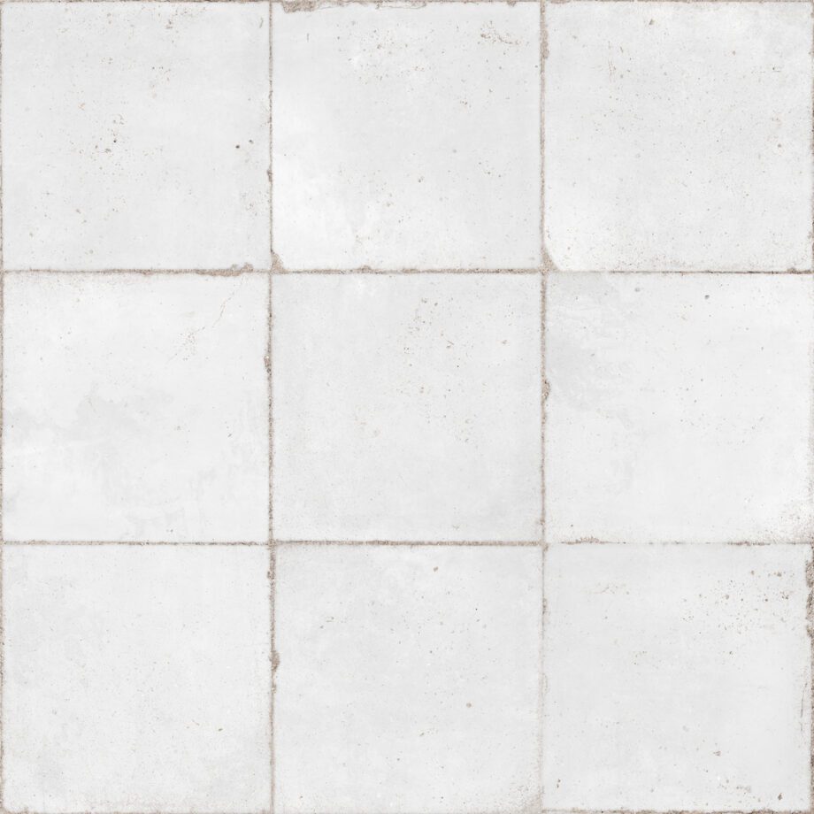 Käsitööefektiga keraamiline plaat Dune Atlantique Blanc – interjöör Bodenfliese aus Feinsteinzeug in Handmade-Optik Dune Atlantique Blanc, 20x20 cm, 9 mm, Weiß, Soft&Safe, R10 – 2