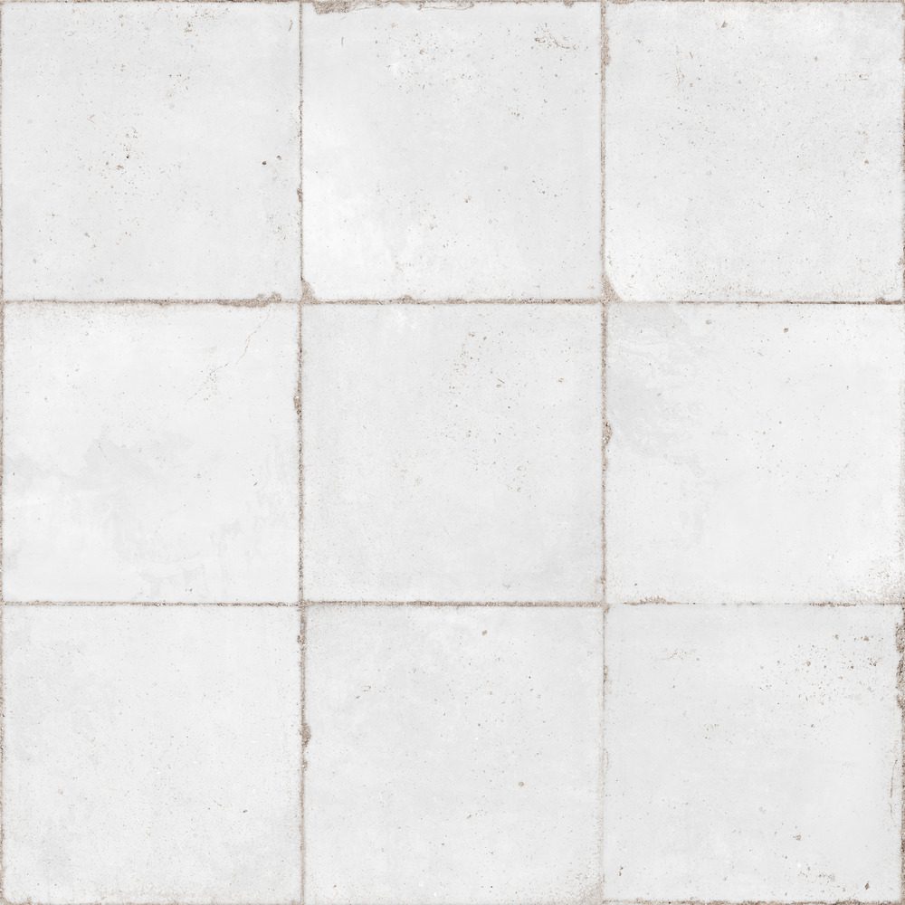 Bodenfliese aus Feinsteinzeug in Handmade-Optik Dune Atlantique Blanc, 20x20 cm, 9 mm, Weiß, Soft&Safe, R10 – 2