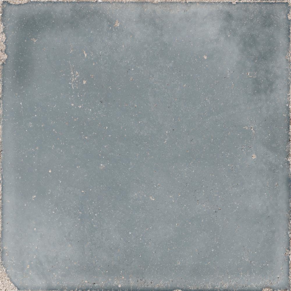 Bodenfliese aus Feinsteinzeug in Handmade-Optik Dune Atlantique Bleu, 20x20 cm, 9 mm, Tiefblau, Soft&Safe, R10