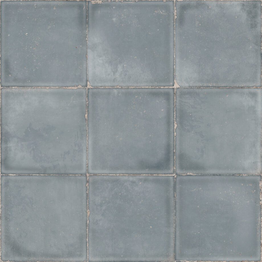 Käsitööefektiga keraamiline plaat Dune Atlantique Bleu – interjöör Bodenfliese aus Feinsteinzeug in Handmade-Optik Dune Atlantique Bleu, 20x20 cm, 9 mm, Tiefblau, Soft&Safe, R10 – 2