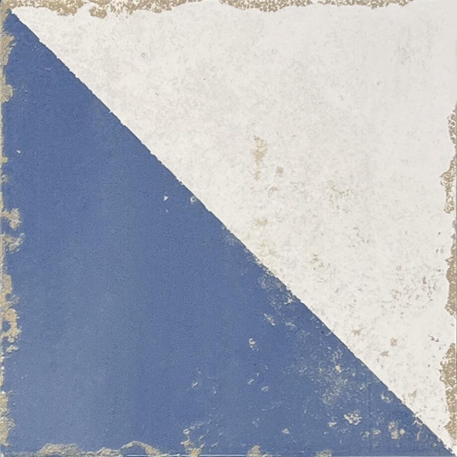 189215-1 Valencia hüdroplaadi mustriga portselanplaat Dune Antiga Cabanyal Azul, 20x20 cm, 9 mm, sinine