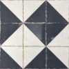 189218-2 Valencia hüdroplaadi mustriga portselanplaat Dune Antiga Cabanyal Marengo, 20x20 cm, 9 mm, tumehall