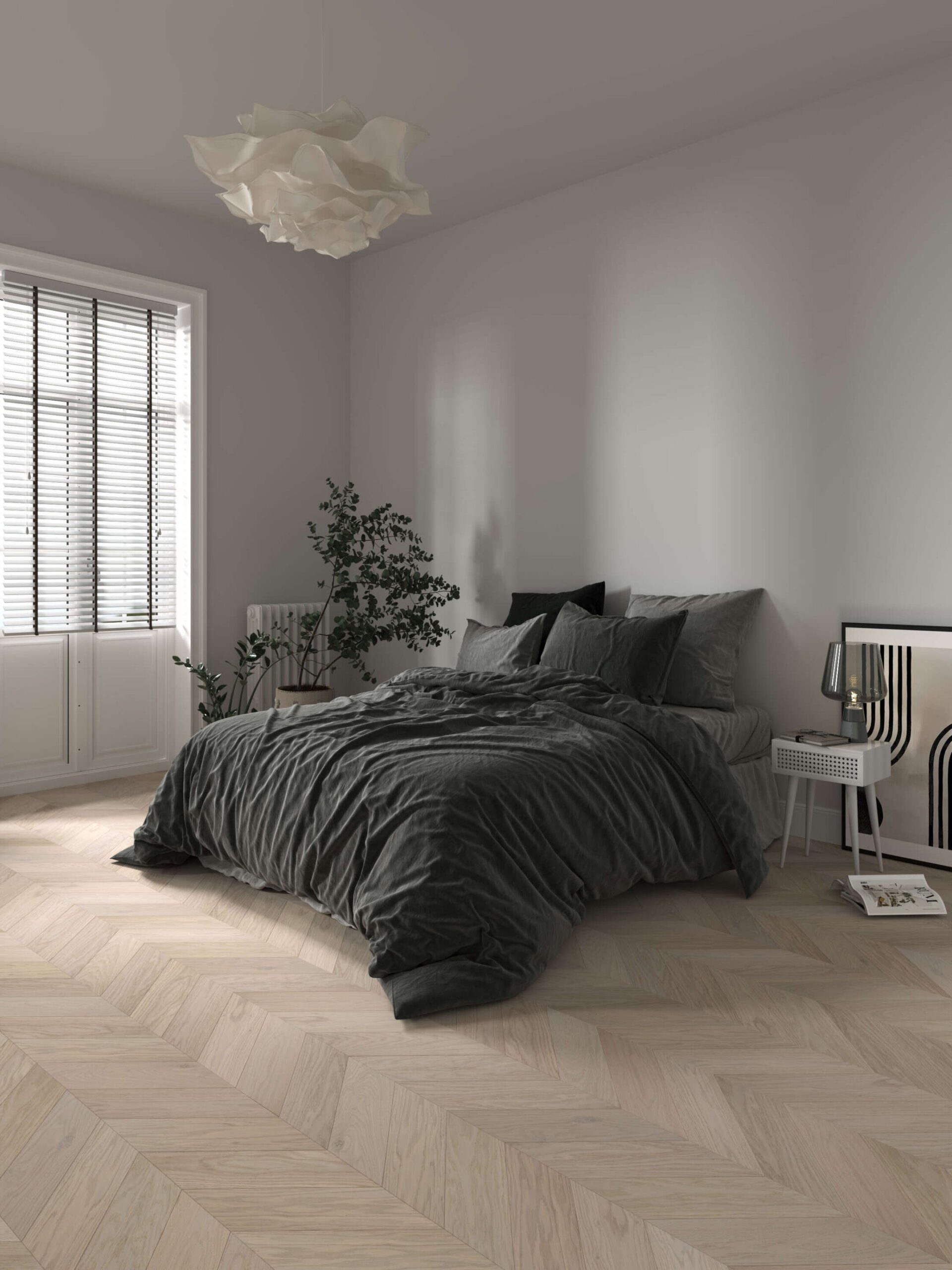 Chevron Parkett Eiche Esta AB Pearl extramatt lackiert – 3