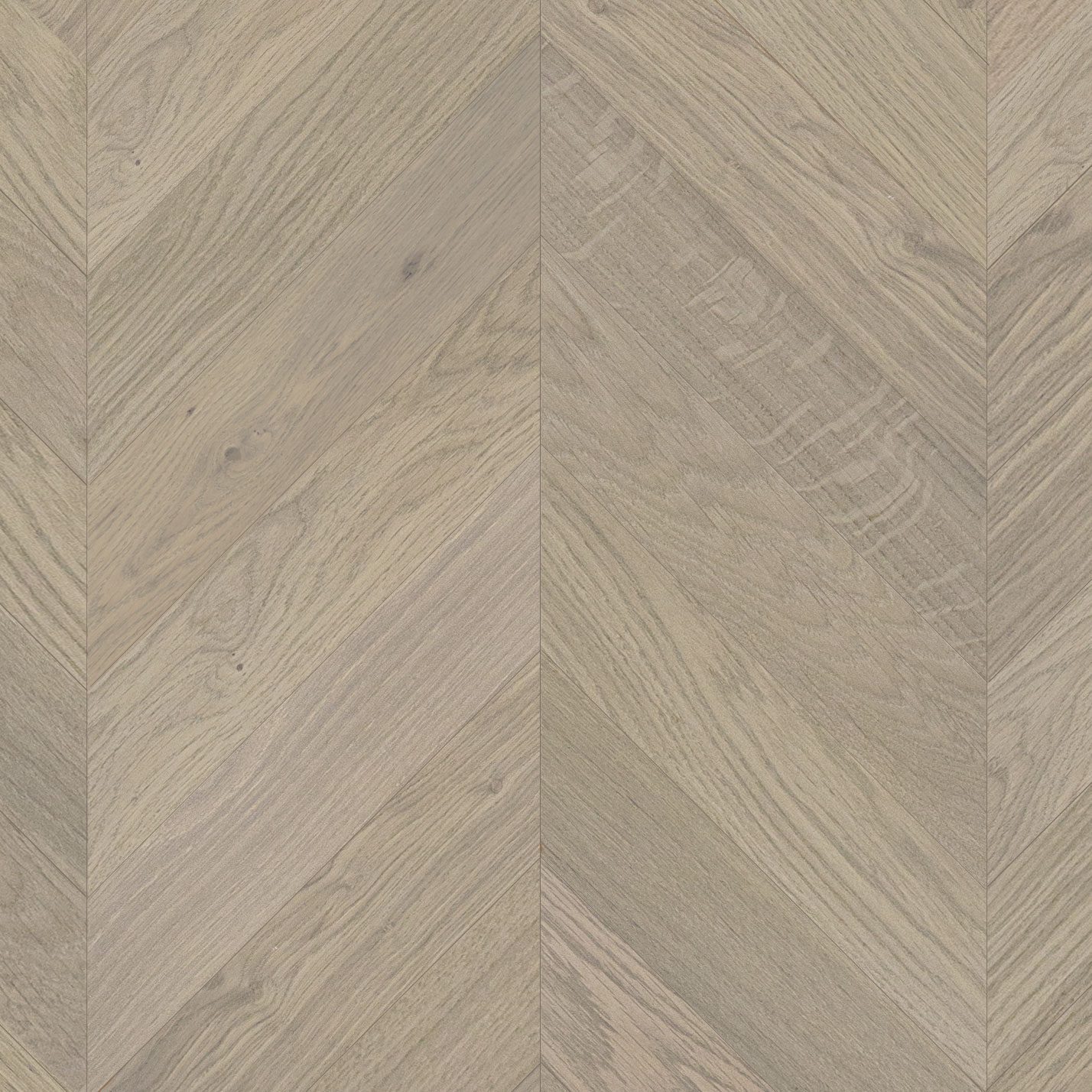 Chevron Parkett Eiche Esta AB Sandstone 575 mm extramatt lackiert