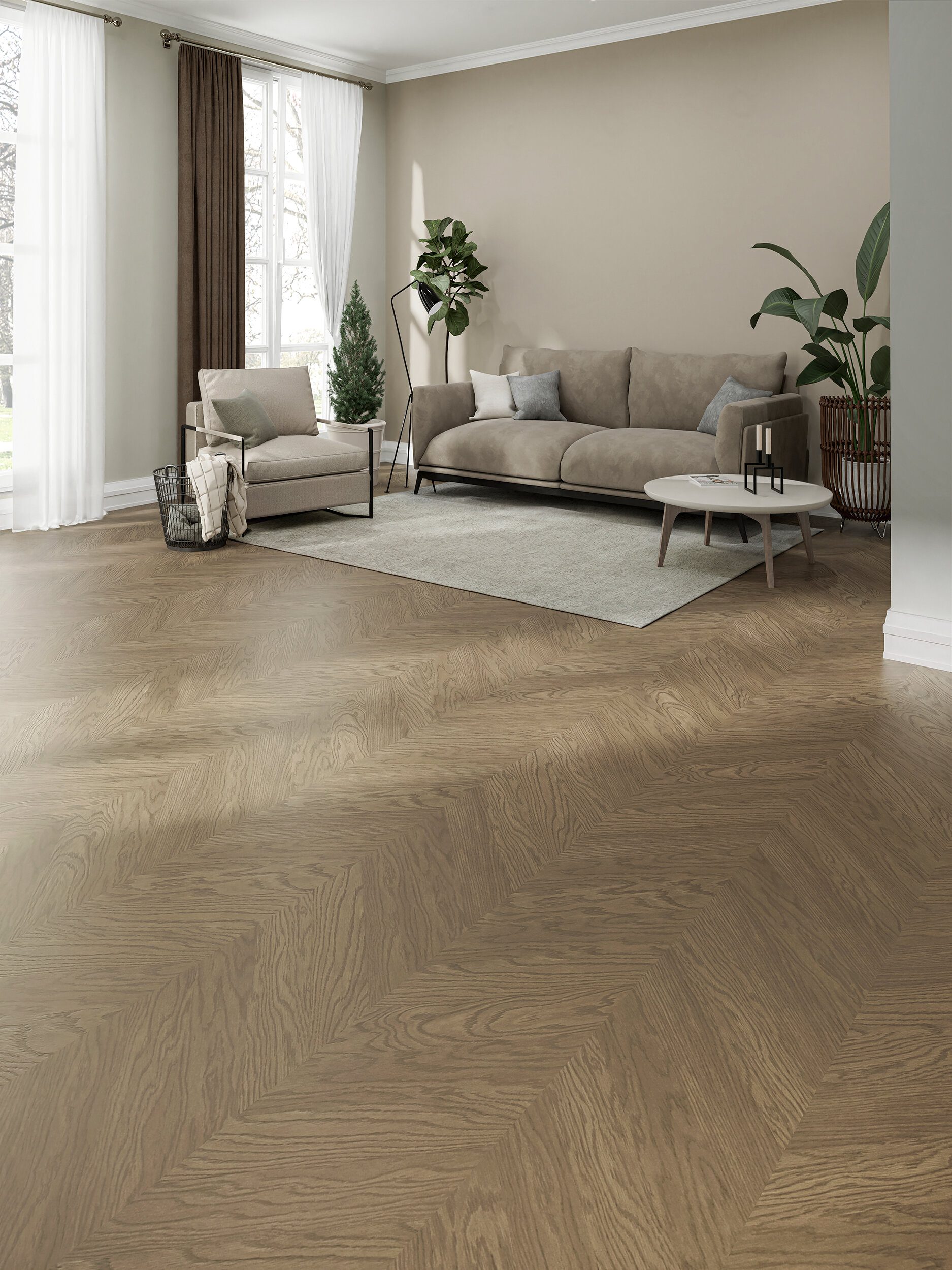 Chevron Parkett Eiche Esta Nova Eco Elite Havana extramatt lackiert – 3