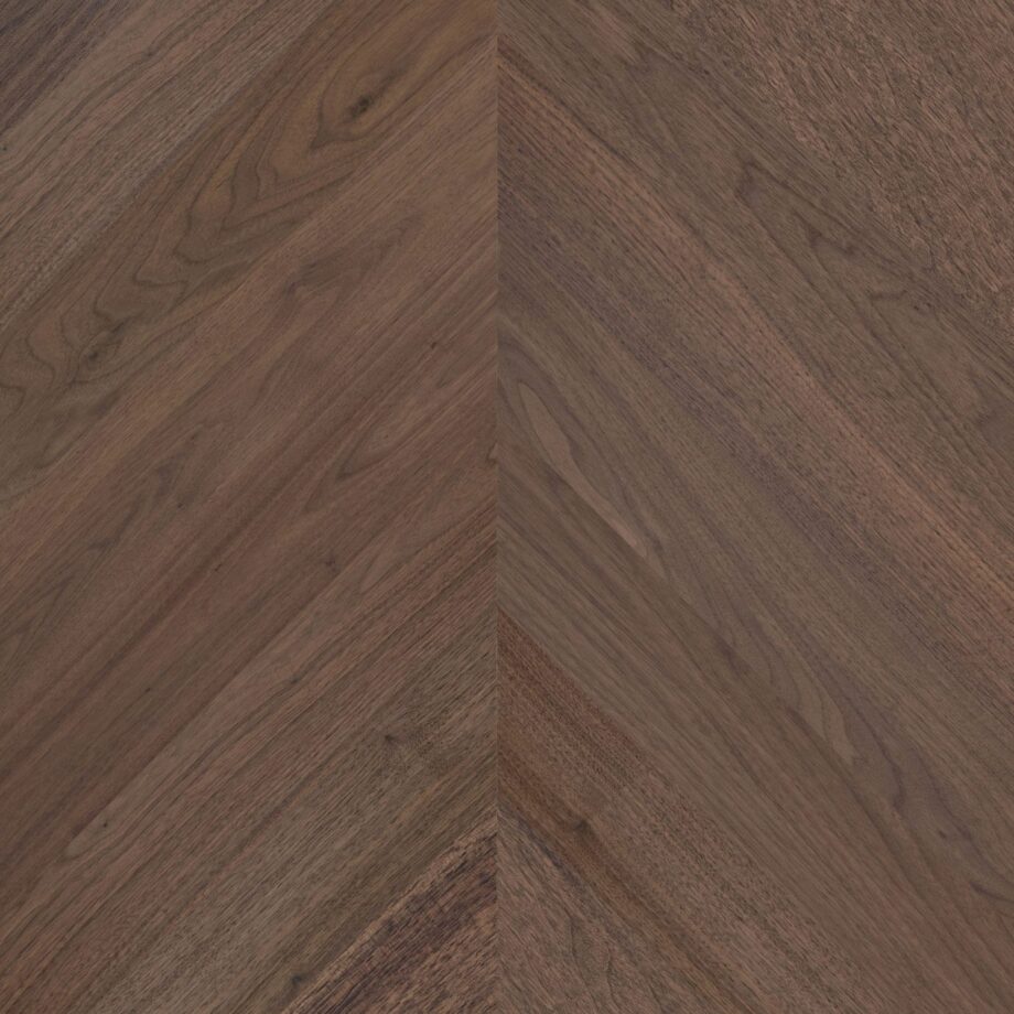 Chevron Parkett Nussbaum Esta Nova Eco AB extramatt lackiert Chevron Parkett Nussbaum Esta Nova Eco AB extramatt lackiert