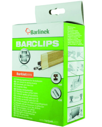 Clips zur Befestigung von Furnier-Sockelleisten, 50 Stk