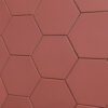 188688-3 Sechseckige Bodenfliese aus Feinsteinzeug Dune Exa Garnet, 15x17 cm, 8 mm, Granatrot, R10 – 3