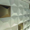 187328-3 Keramik-Wandfliese mit 3D-Relief Dune Shapes White, 25x25 cm, 9 mm, Weiß – 3