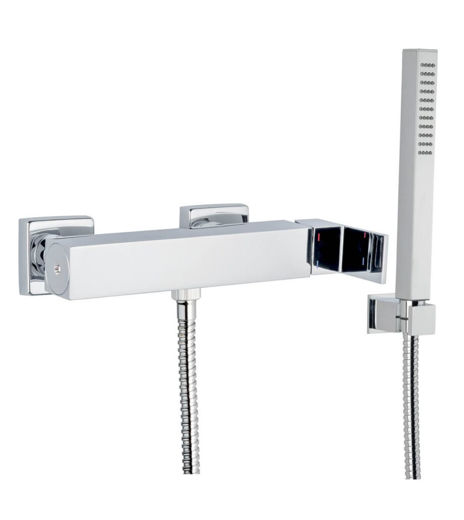 Duscharmatur Emmevi Siris 47002, Chrom, Geschlossener Hebel, Armatur + Brauseset Duscharmatur Emmevi Siris 47002 – 4