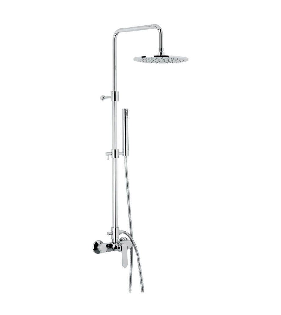 Duschsystem mit Armatur Emmevi Nefer 7700284, Chrom Duschsystem mit Armatur Emmevi Nefer 7700284