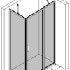 Duschecke Hietakari Bläk 756 New York, Festwand + Drehtür mit Festteil – 3
