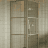 Duschecke Hietakari Bläk 760 Tokyo, Festwand + Drehtür – 5