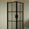 Duschecke Hietakari Bläk 767 Paris, schwarzer Rahmen, satiniertes Glas Duschecke Hietakari Bläk 767 Paris, schwarzer Rahmen, satiniertes Glas