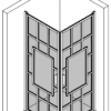 Duschecke Hietakari Bläk 802 Shanghai, Drehtür + Drehtür – 3