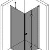 Duschecke Hietakari Forma 369, Festwand + Falttür – Ansicht 3 Duschecke Hietakari Forma 369, Festwand + Falttür – 3
