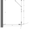 Duschecke Hietakari Forma 374, Drehtür + Drehtür mit Festteil – Ansicht 2 Duschecke Hietakari Forma 374, Drehtür + Drehtür mit Festteil – 2