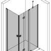 Duschecke Hietakari Forma 375, Drehtür + Falttür mit Festteil – 3