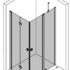 Duschecke Hietakari Forma 377, Falttür + Drehtür mit Festteil – Ansicht 3 Duschecke Hietakari Forma 377, Falttür + Drehtür mit Festteil – 3