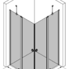 Duschecke Hietakari Forma 379, Drehtür mit Festteil + Drehtür mit Festteil – Ansicht 3 Duschecke Hietakari Forma 379, Drehtür mit Festteil + Drehtür mit Festteil – 3