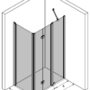 Duschecke Hietakari Infinia 258, Drehtür + Falttür mit Festteil – Ansicht 3 Duschecke Hietakari Infinia 258, Drehtür + Falttür mit Festteil – 3