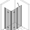 Duschecke Hietakari Infinia 261, Falttür + Falttür mit Festteil – 3