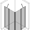 Duschecke Hietakari Infinia 262, Drehtür mit Festteil + Drehtür mit Festteil – Ansicht 3 Duschecke Hietakari Infinia 262, Drehtür mit Festteil + Drehtür mit Festteil – 3