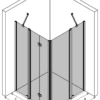 Duschecke Hietakari Infinia 263, Drehtür mit Festteil + Falttür mit Festteil – Ansicht 3 Duschecke Hietakari Infinia 263, Drehtür mit Festteil + Falttür mit Festteil – 3