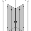 Duschecke Hietakari Vetro 546 – 3D-Zeichnung Duschecke Hietakari Vetro 546 – 3D-Zeichnung