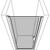 Dusch-Drehtür mit Wandmagnet Hietakari Bläk 788 New York – 3D-Zeichnung Dusch-Drehtür mit Wandmagnet Hietakari Bläk 788 New York – 3