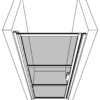 Dusch-Drehtür mit Wandmagnet Hietakari Bläk 790 Tokyo – 3D-Zeichnung Dusch-Drehtür mit Wandmagnet Hietakari Bläk 790 Tokyo – 3