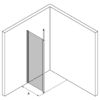 Duschwand mit Teleskopstützen Hietakari Infinia 111 – Ansicht 2 Duschwand mit Teleskopstützen Hietakari Infinia 111 – 2