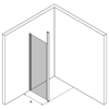 Duschwand mit festem Frontpfosten Hietakari Infinia 112 – Ansicht 3 Duschwand mit festem Frontpfosten Hietakari Infinia 112 – 3
