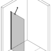 Feste Duschwand Hietakari Infinia 211 – 3D-Zeichnung Feste Duschwand Hietakari Infinia 211 – 3D-Zeichnung