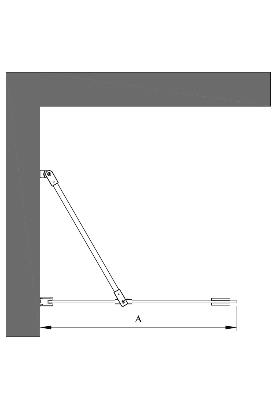 Feste Duschwand Hietakari Infinia 211 – 2