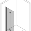Faltbare Duschwand Hietakari Infinia 213 – Ansicht 3 Faltbare Duschwand Hietakari Infinia 213 – 3