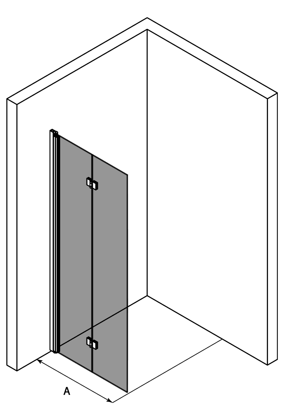 Faltbare Duschwand Hietakari Infinia 213 – 3